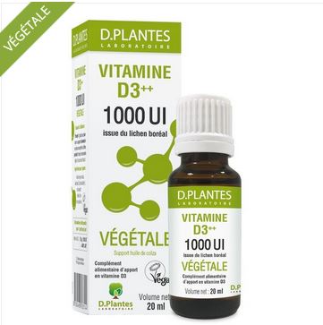 Vitamine D3++ - 1000 UI - Végétale - 20ml -