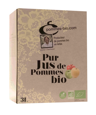 Jus de pommes bio BIB 3L Jus de pommes bio BIB 3L